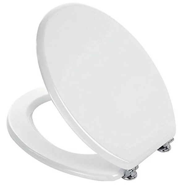 Copriwater Universale Copri WC in Legno MDF Bianco