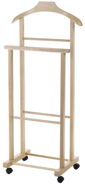 Appendiabiti Indossatore Salvaspazio Ingresso 5x44,5x97,5 cm in Legno di Faggio