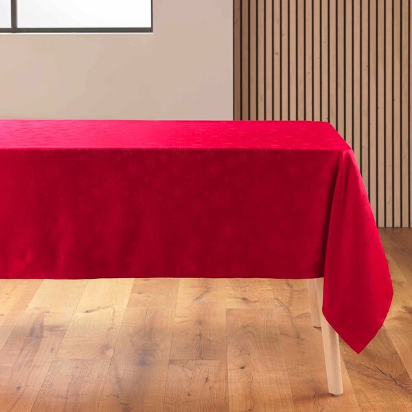Tovaglia in jacquard a tema Natale 140x300 cm Flocons – douceur d'intérieur