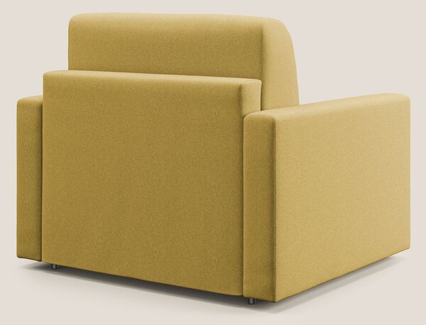 Chris poltrona letto in tessuto impermeabile T13 giallo