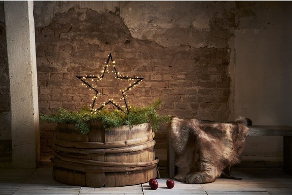 Decorazione luminosa nera per esterni con motivo natalizio Spiky - Star Trading