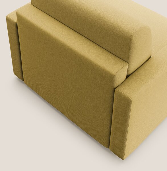 Chris poltrona letto in tessuto impermeabile T13 giallo