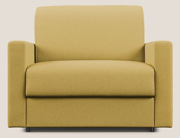 Chris poltrona letto in tessuto impermeabile T13 giallo