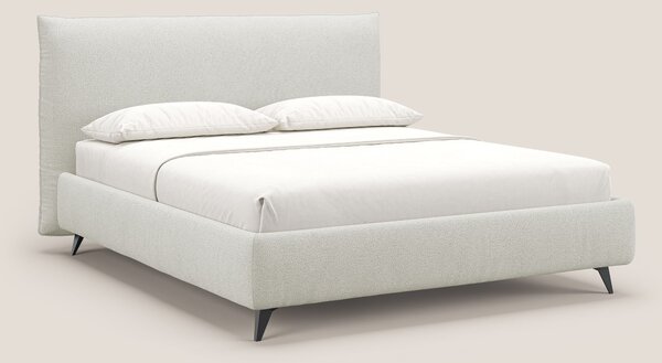 EROS letto imbottito in piuma con vano contenitore in pregiato e fresc