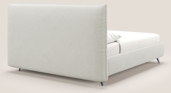 EROS letto imbottito in piuma con vano contenitore in pregiato e fresc