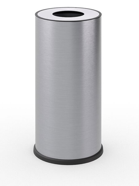 Pattumiera a Bidone Ø 35x71 cm 1 Scomparto 70 L in Acciaio Inox Satinato
