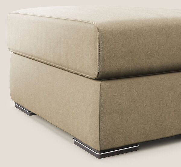 Sun pouf apribile contenitore in microfibra smacchiabile T11 beige