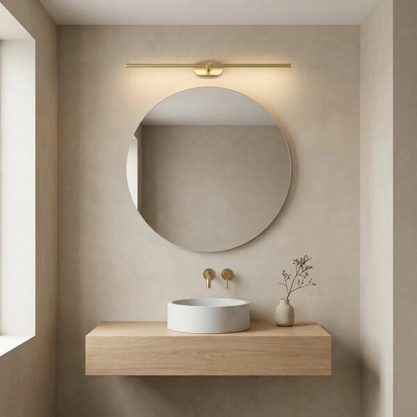 Applique da bagno LED APP1894-1W 80 cm BRUSH GOLD