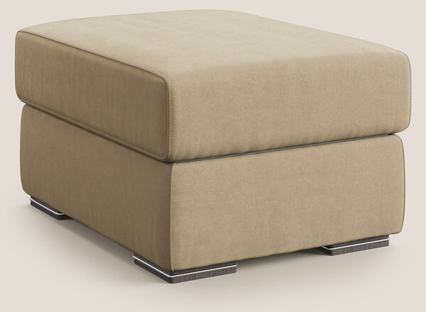 Sun pouf apribile contenitore in microfibra smacchiabile T11 beige