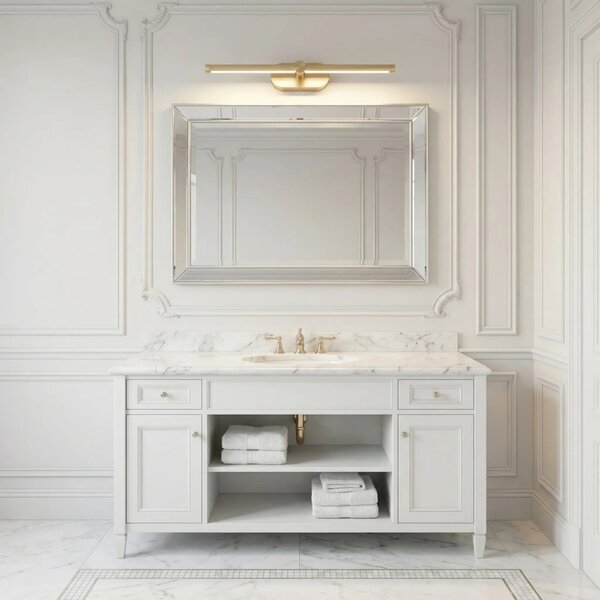 Applique da bagno LED APP1892-1W 40 cm BRUSH GOLD