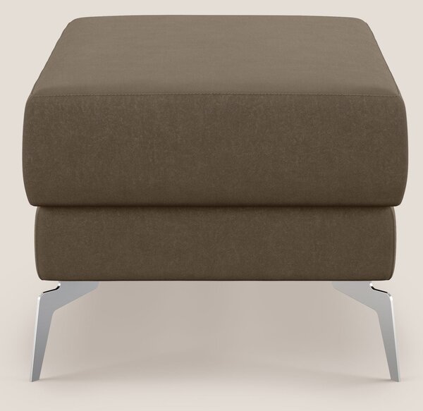 Star Pouf con piedini alti in microfibra impermeabile T11 marrone