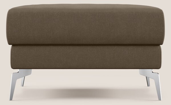 Star Pouf con piedini alti in microfibra impermeabile T11 marrone