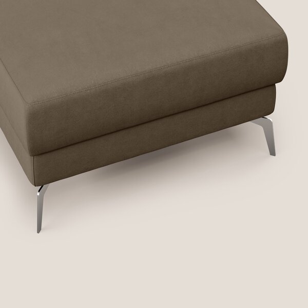 Star Pouf con piedini alti in microfibra impermeabile T11 marrone