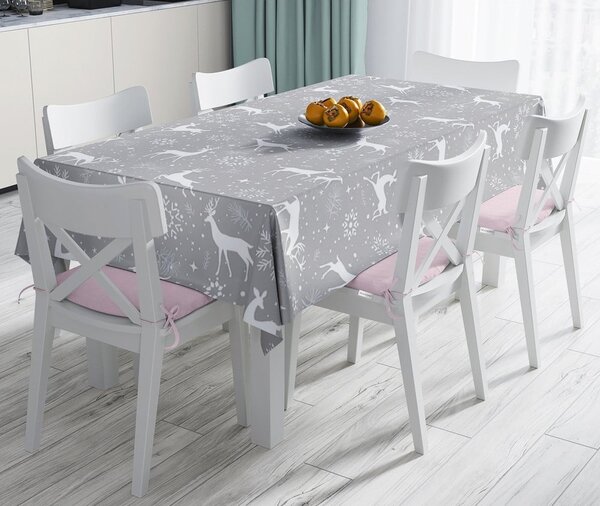 Tovaglia natalizia in misto cotone Winter Wonderland, 140 x 180 cm Snowflakes - Minimalist Cushion Covers