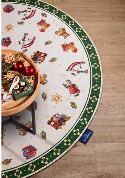 Tappeto rotondo verde con motivo natalizio ø 150 cm Green Christmas - Villeroy&Boch