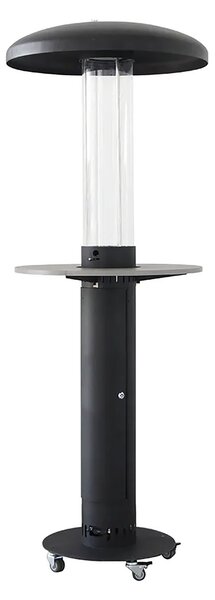 Tavolo Accessorio per Stufa a Fungo Lumea Ø80 cm Effetto Legno Grigio