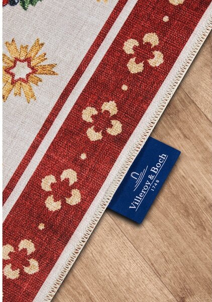 Tappeto rosso con motivo natalizio 160x230 cm Red Christmas - Villeroy&Boch