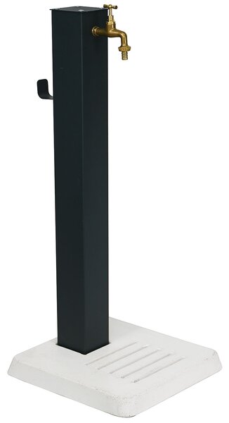 Fontana da Giardino con Base in Cemento 45x45x97 cm Antracite