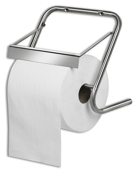 Porta Rotolo da Parete per Carta Asciugamani Multiuso 30 cm Agrati 8050X in Acciaio Inox AISI304
