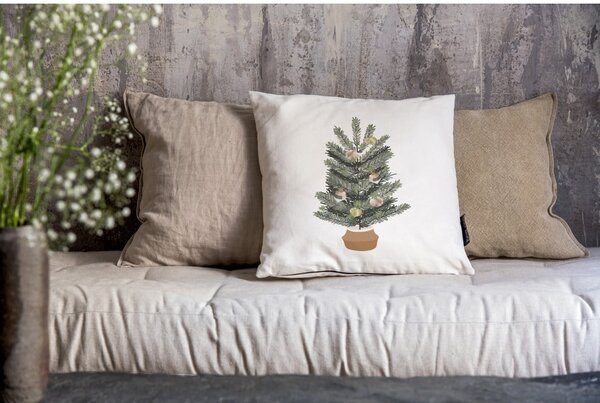 Federa decorativa a tema Natale 45x45 cm Festive Tree – Butter Kings