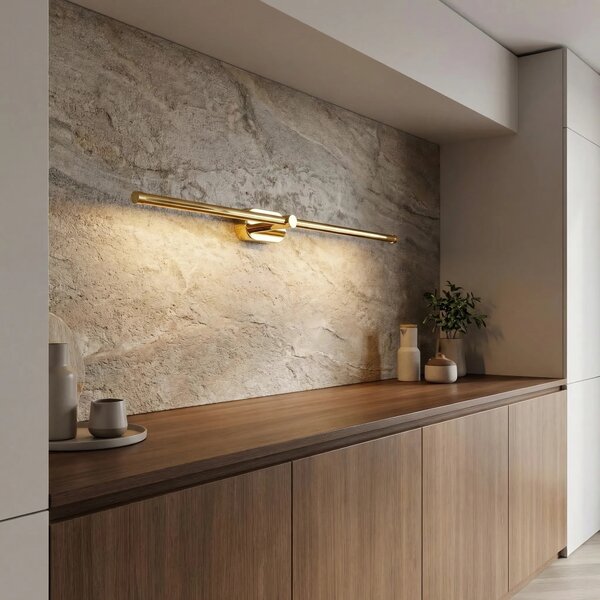 Applique da bagno LED APP1891-1W 80 cm GOLD