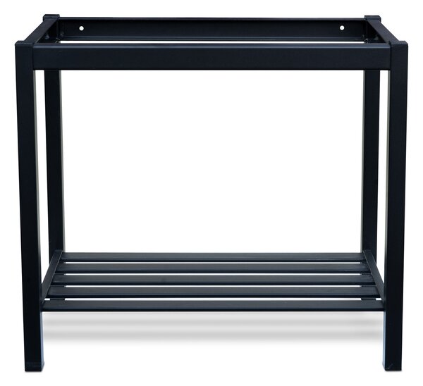 Struttura di Supporto per Lavello 76,5x38,5x67 cm in Ferro Zincato Nero