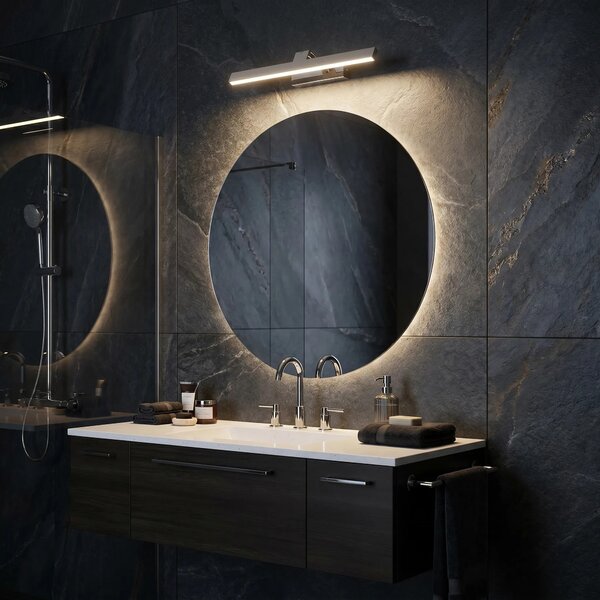Applique da bagno LED SWE001-1W 43cm CHROME
