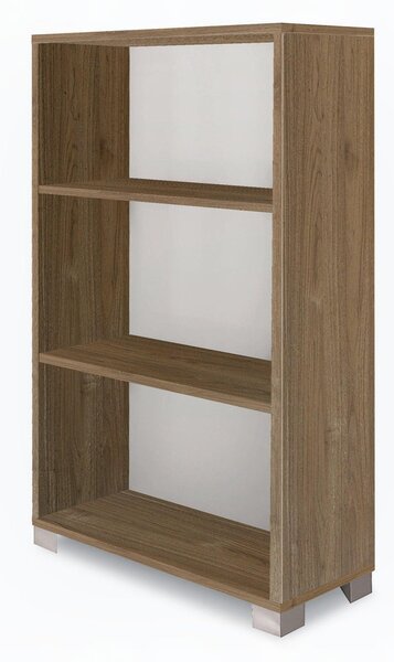 Libreria a Giorno 3 Ripiani 70x29x118 cm Noce Stelvio