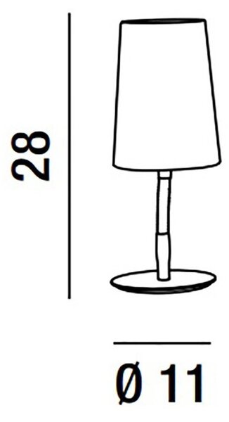 Abat-jour moderna perenz mash 6696 n e14 led flessibile metallo - Perenz