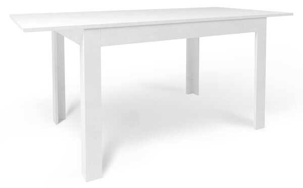 Tavolo Allungabile 120/170x80x75 cm Ossido Bianco e Ossido Bianco