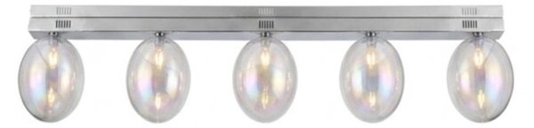 Plafoniera moderna illuminando uva g9 led pl uva 130+5xve uva metallo vetro - Illuminando