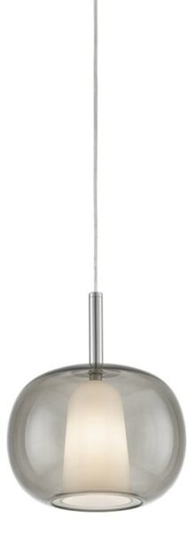 Lampadario moderno perenz illumina rain 8249+6747 cl e27 led vetro metallo - Perenz