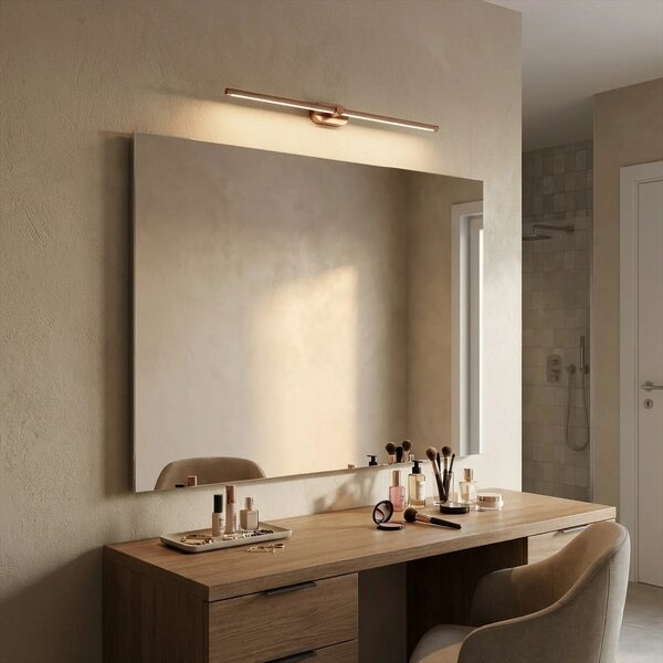 Applique da bagno LED APP1897-1W 80 cm BRUSH COPPER