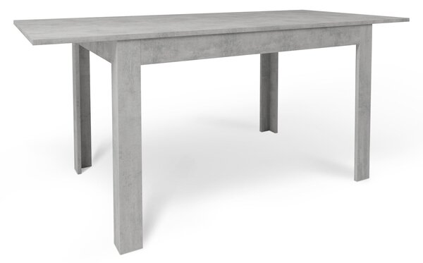 Tavolo Allungabile 120/170x80x75 cm Cemento e Cemento