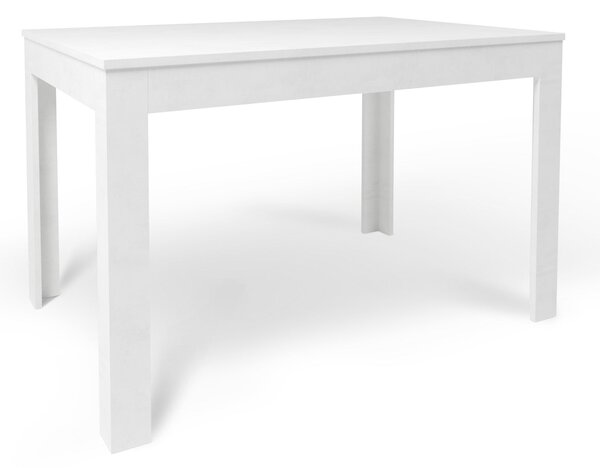 Tavolo Allungabile 120/170x80x75 cm Ossido Bianco e Ossido Bianco
