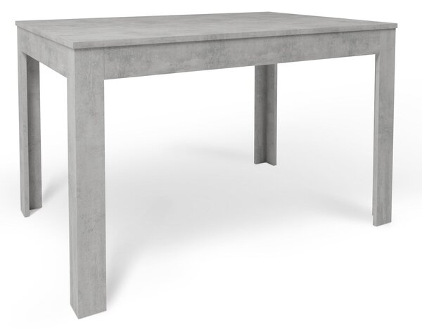 Tavolo Allungabile 120/170x80x75 cm Cemento e Cemento