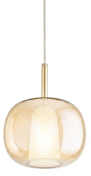 Lampadario classico perenz illumina rain 8249+6747 ob e27 led vetro metallo - Perenz