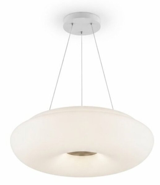 Lampadario moderno top light benny 1217 sg e27 led metallo vetro - Top Light