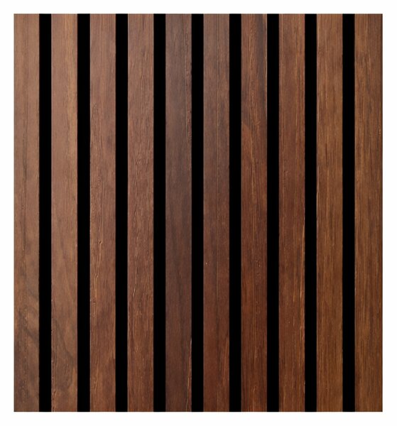 Set 12 Pannelli Decorativi 60x60 cm Motivo a Doghe in MDF e Feltro PET Rivestimento Murale Fonoassorbente Noce Chiaro