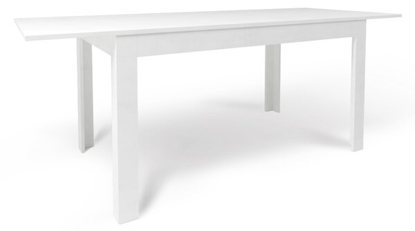 Tavolo Allungabile 140/00x80x75 cm Ossido Bianco e Ossido Bianco