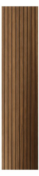 Set 10 Pannelli Decorativi 120x30 cm Rivestimento Murale Effetto Legno in PVC Noce Chiaro