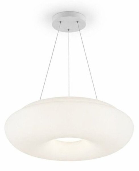 Lampadario moderno top light benny 1217 sg e27 led metallo vetro - Top Light