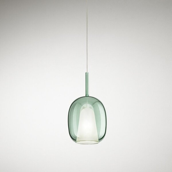 Lampadario moderno perenz illumina rain 8253+6747 cl e27 led vetro metallo - Perenz