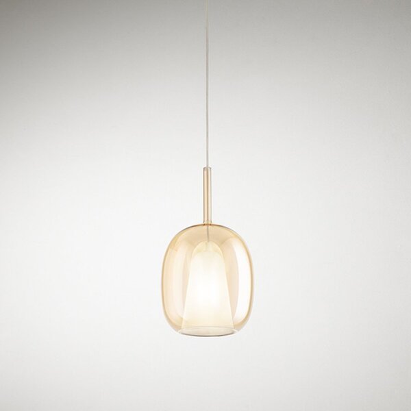 Lampadario classico perenz illumina rain 8253+6747 ob e27 led vetro metallo - Perenz