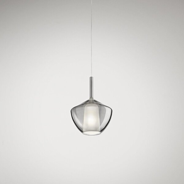 Lampadario moderno perenz illumina rain 8251+6747 cl e27 led vetro metallo - Perenz