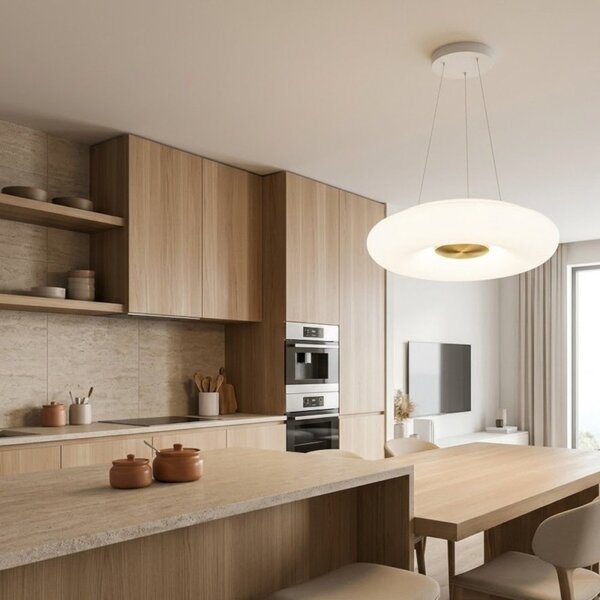 Lampadario moderno top light benny 1217 sg e27 led metallo vetro - Top Light