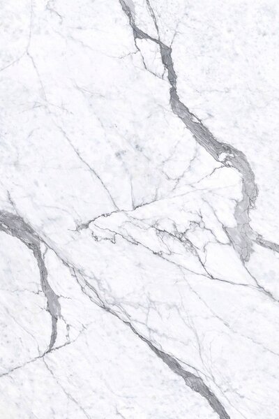 Set 6 Pannelli Decorativi Area 4,3 mq 120x60 cm Rivestimento Murale Effetto Marmo in PVC Bianco