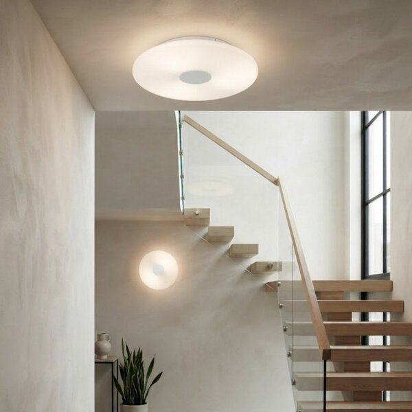 Applique moderno top light benny 1217 plm e27 led metallo vetro - Top Light