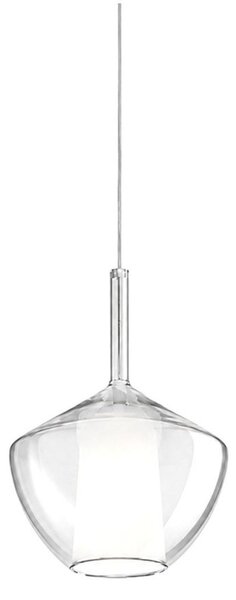 Lampadario moderno perenz illumina rain 8251+6747 cl e27 led vetro metallo - Perenz