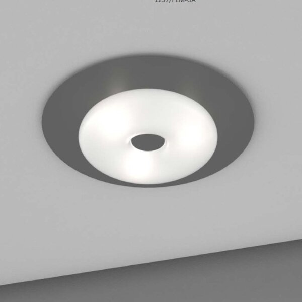 Plafoniera moderna top light chloe 1237 64 e27 led metallo vetro - Top Light